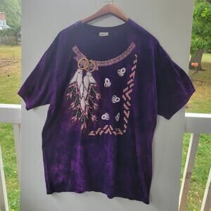VTG 90's Ragtops Native American Style Short Sleeve‎ T-Shirt Size XL